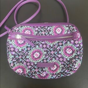 Vera Bradley Lilac Medallion RFID Little Crossbody